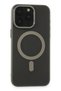 Ilkeshop New iPhone 15 Pro Case Lodos Magneticsafe Matte Cover - (130758) Titan Gray