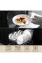 18 Pieces Porcelain Dinnerware Set, Chip Resistant Ceramic Dish Set, Service for 6, White, Series LUNA - 5