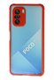 Ilkeshop New Poco F3 Case Miami Transparent Silicone (165120) - Red