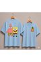 Unisex Oversize T-Shirt Petri̇k (Sünger Ob) Printed 100% Cotton T-Shirt Comfortable Fit