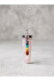Pink Quartz 7 Chakra Pendulum Pendant Natural Gemstone Love Energy Balancer Reiki Meditation Healing Necklace - 3