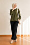 Women's Khaki Comfortable Fit Blouse Long Sleeve Stylish Daily and Office Combination - 6
