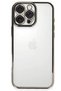 Ilkeshop New iPhone 16 Pro Case with Lens Silicone - (10233) Titanium Gray