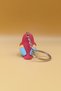 Cute Colorful Parrot Figured Keychain with Knitted Pattern (Plastic) - Bag Ornament Charm - 5
