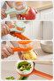 Grater and Vegetable Peeler with Bowl Stainless Steel Dual-Direction Multi-Purpose Fruit and Vegetable Peeling Apparatus - 4