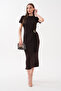 Yandan Buckle Crystal Dress - 3