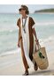 Women's Short Sleeve Crew Neck Long Single Jersey Dress - 3