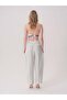 Linen Trousers with Pile Detail - 2