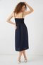 Women's Strappy Viscose Navy Blue Dress - 7