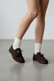 Caroline Bitter Brown Women's Ballerinas with Front Stitching Detail - 3