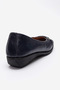 Women's Comfort Ballerina Shoes Real Leather Mtd 24378 Dark Blue - 4