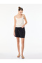 Cotton Tie-Waist Mini Muslin Shorts with Bead Detail