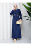 Women's Side Double Buckle Modal Dress - 2