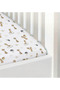 Set of 2 100% Cotton Elastic Baby Sheets + Pillowcase Set Poplin 70X130 & 70X140 cm Compatible - 3