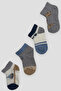 Baby Boy and Child Mixed Patterned Premium Cotton Booties Socks Set - 2