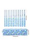 Bee and Daisy Patterned Crochet Set of 12 – Ergonomic Crochet Hooks and Accessories Fully Equipped with a Bag for Knitting - 7