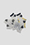 Baby Boy and Child Mixed Patterned Premium Cotton Booties Socks Set - 3