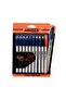 10 pcs Gliss Orange Ball Point Pen Set, Assorted - 5