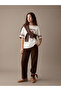 Elastic Waist Loose Fit Girls' Trousers
