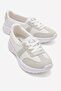Women's Double-Faced Studded Sneakers White Stone