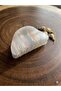 Large Size Transparent Striped Bone Clip Strong Grip Hair Clip 8 cm - 3