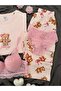 Women's Patterned Cotton Short Sleeve Pajama and Underwear Set - 4