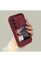 Redmi 15 4G/5G Compatible Maroon Frame Vintage Photo Collage Motif Flexible Silicone Case