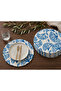 American Service, Blue Coral Pattern Digital Printed Supla (6 Pieces)