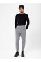 High Waist Pleated Cashmere Trousers with Buckle Belt - 3