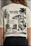 Girl's Summer Sunday Printed Oversize Cotton Single Jersey Fabric T-Shirt