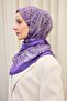 Velora Scarf Ethnic Purple 90X90 - 4
