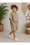 Boys' Linen Shorts and T-Shirt Set - Comfortable Fit Summer Two-Piece Set - 3