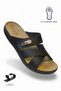 1578 Orthopedic Sole Comfortable Fit Velcro Women's Slippers - Large Size Anatomical Mother Slippers
