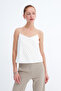 Thin Strap Scalloped Blouse A2882 - 5