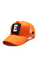 Mesh Orange Hat with Letter Patch Detail |   Sports Hat Suitable for Daily Use