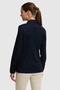 Women's Navy Blue Long Sleeve Basic Shirt 50320205-Vr033 - 5