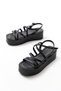 Zri̇n-1029 Premium Black Padded Women's Sandals - 3