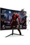 Gaming Monitor curved 27" inch FHD,180Hz Computer Display Screen 1080P(1920x1080) Fast 0.5ms, 2800R, FreeSync 100% sRGB Suitable for esports games Commercial, home, office