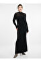 Rochie maxi neagră de damă - 7
