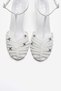 Ovier Women's Heeled Shoes with White Leather Accessories - 2