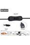 كابل USB بطول 1 متر من النوع 304 ذكر إلى أنثى مع مفتاح تشغيل/إيقاف LED بجهد 5 فولت، سلك بيانات وسلك طاقة للتمديد - 2