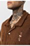 Oversize Perforated Knitwear Shirt - 5