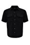 Muslin fabric men's short sleeve shirt