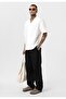 Embroidery Detailed Pocketless Oversize Short Sleeve Linen Shirt - 2