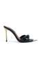 Viola Heeled Slippers - Black