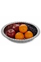 Steel Fruit Plate No:1 Stainless Steel 23 cm Patterned Silver Salad and Fruit Presentation Bowl - 3