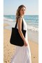 Women's Knitwear Knitted Accessories Lined Inside with Straps Casual Hand&Shoulder and Beach Bag Black - 2