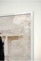 Brushstroke Earth Tones Concept 2-Piece Glass Painting Set with White Metal Frame for Home and Office - 4