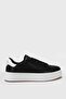 Men's Black Leather Sneaker - Casual Sports Shoes - 5