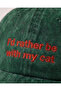 I'D Rather Be with My Cat Embroidered Hat / "I'D Rather Be with My Cat" Cat Themed Embroidered Hat - 3